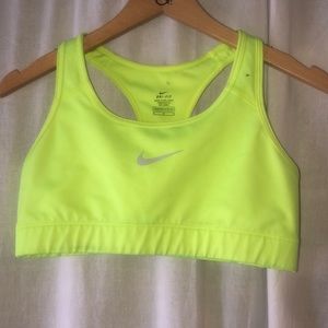 Nike Dri-Fit Women’s Sports Bra Neon Yellow